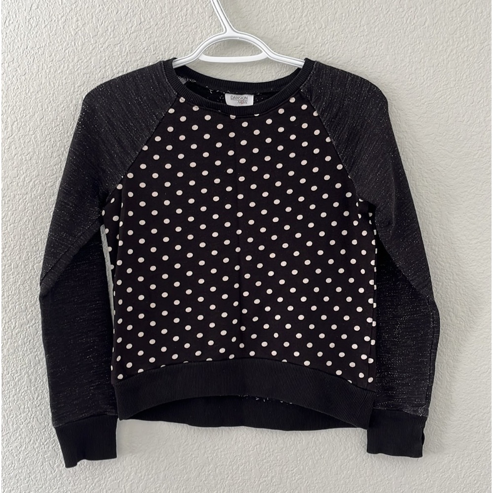 polka dot crewneck
